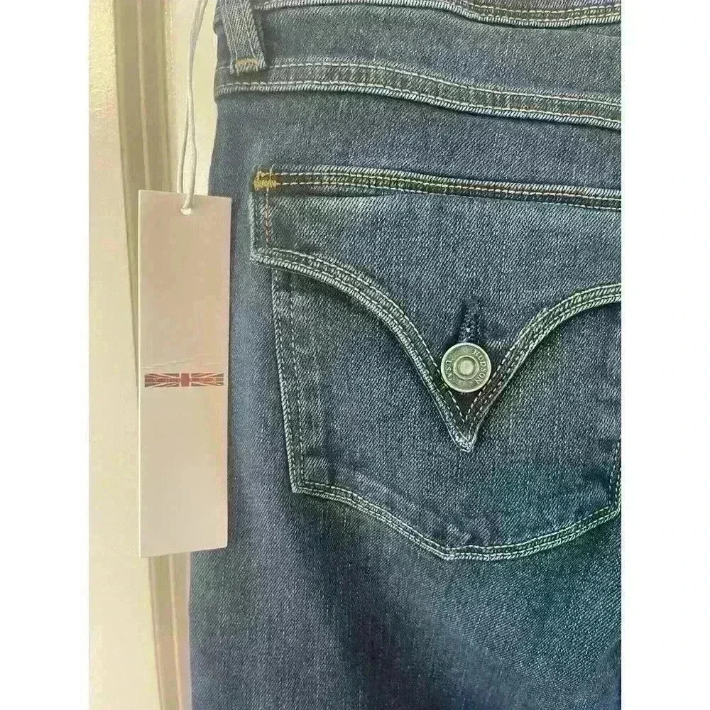 NWT Hudson women jeans Beth Baby Boot Size 27 XLong dark wash Mid rise MSRP $205 - Picture 2 of 7